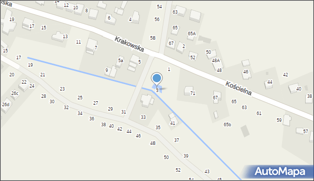 Tomaszowice, Krakowska, 3, mapa Tomaszowice