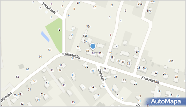 Tomaszowice, Krakowska, 44, mapa Tomaszowice
