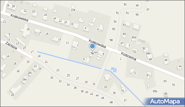 Tomaszowice, Krakowska, 5a, mapa Tomaszowice