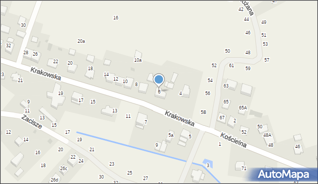 Tomaszowice, Krakowska, 6, mapa Tomaszowice