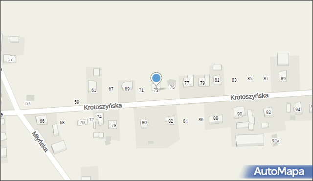 Tomnice, Krotoszyńska, 73, mapa Tomnice