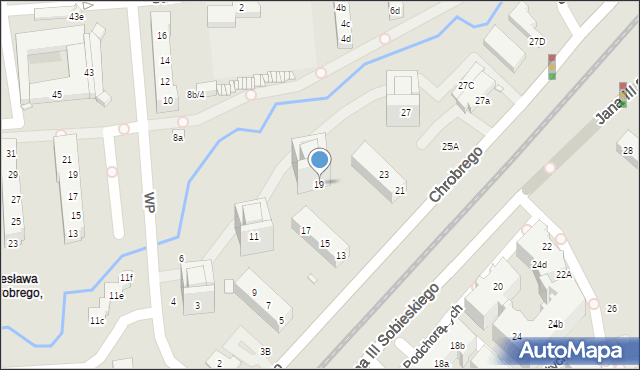 Toruń, Króla Bolesława Chrobrego, 19, mapa Torunia