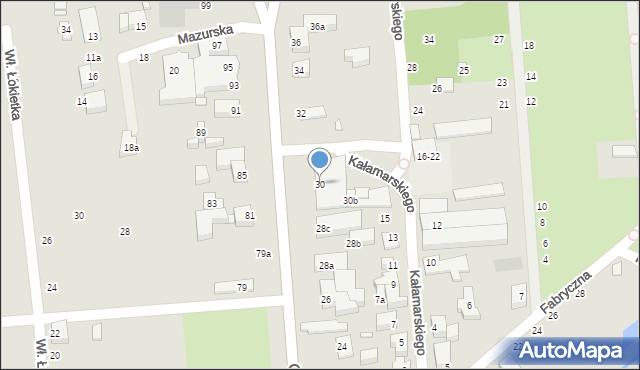 Toruń, Króla Bolesława Chrobrego, 30, mapa Torunia