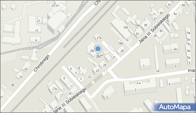 Toruń, Króla Jana III Sobieskiego, 25b, mapa Torunia