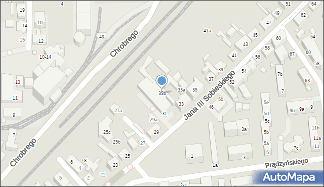 Toruń, Króla Jana III Sobieskiego, 33b, mapa Torunia