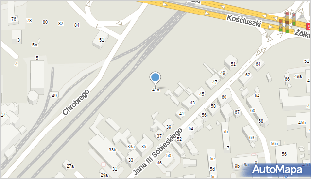 Toruń, Króla Jana III Sobieskiego, 41a, mapa Torunia