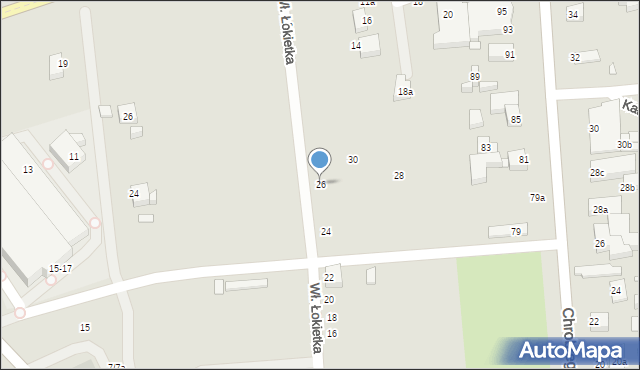 Toruń, Króla Władysława Łokietka, 26, mapa Torunia