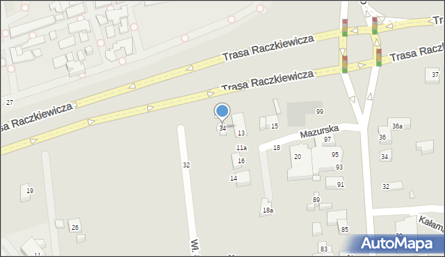 Toruń, Króla Władysława Łokietka, 34, mapa Torunia