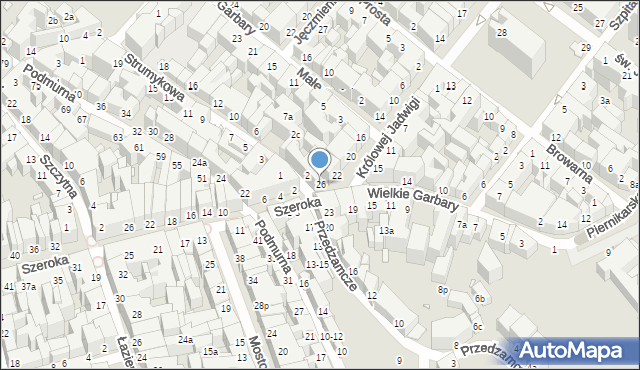 Toruń, Królowej Jadwigi, 26, mapa Torunia