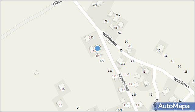 Trojanowice, Krakowska, 129, mapa Trojanowice