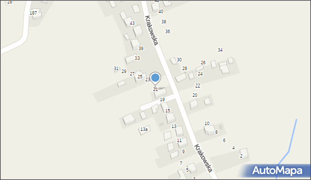 Trojanowice, Krakowska, 21, mapa Trojanowice