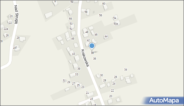 Trojanowice, Krakowska, 38, mapa Trojanowice