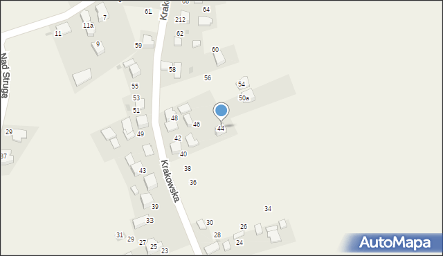 Trojanowice, Krakowska, 44, mapa Trojanowice