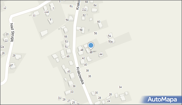 Trojanowice, Krakowska, 46, mapa Trojanowice
