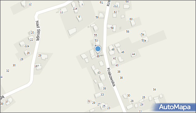 Trojanowice, Krakowska, 49, mapa Trojanowice
