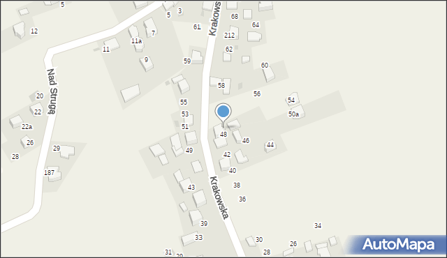 Trojanowice, Krakowska, 50, mapa Trojanowice