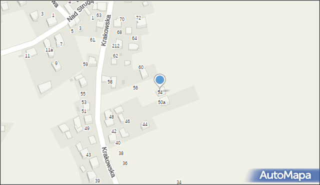 Trojanowice, Krakowska, 54, mapa Trojanowice