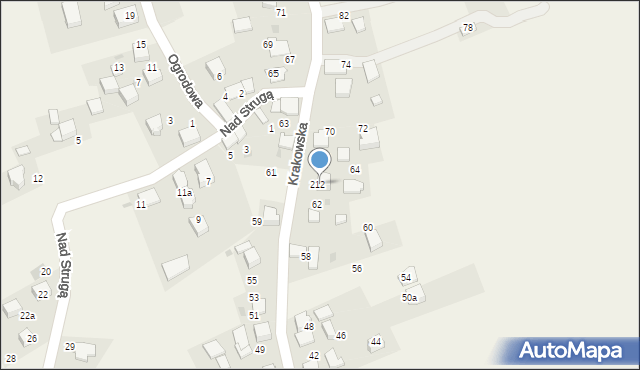 Trojanowice, Krakowska, 66, mapa Trojanowice