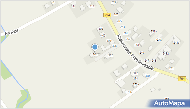 Trojanowice, Krakowskie Przedmieście, 394, mapa Trojanowice