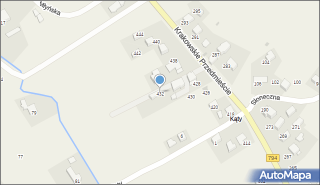 Trojanowice, Krakowskie Przedmieście, 432, mapa Trojanowice