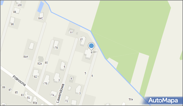 Truskaw, Krucza, 7, mapa Truskaw