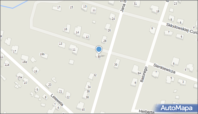Trzcianka, Króla Jana III Sobieskiego, 30, mapa Trzcianka