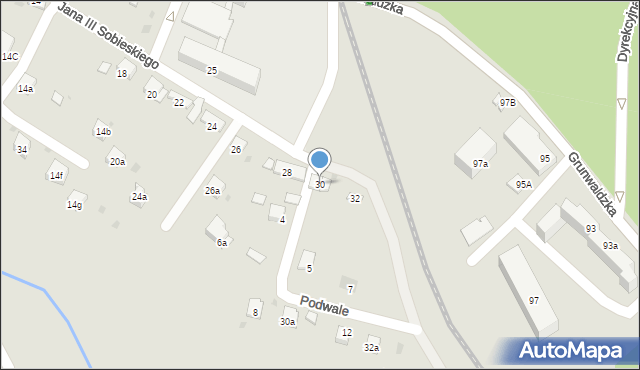 Trzebinia, Króla Jana III Sobieskiego, 30, mapa Trzebinia