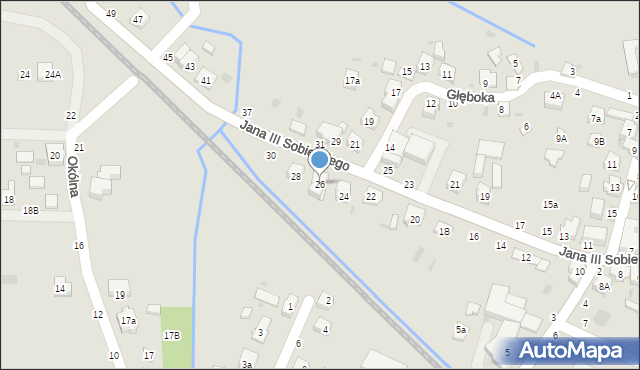 Tuchów, Króla Jana III Sobieskiego, 26, mapa Tuchów