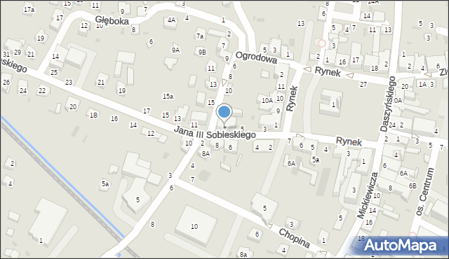 Tuchów, Króla Jana III Sobieskiego, 7, mapa Tuchów