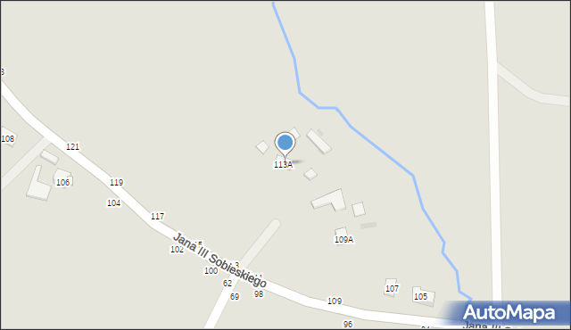 Tuchów, Króla Jana III Sobieskiego, 87a, mapa Tuchów