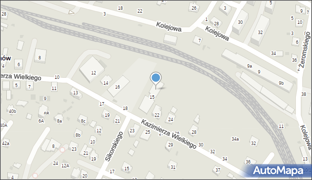 Tuchów, Króla Kazimierza Wielkiego, 20, mapa Tuchów