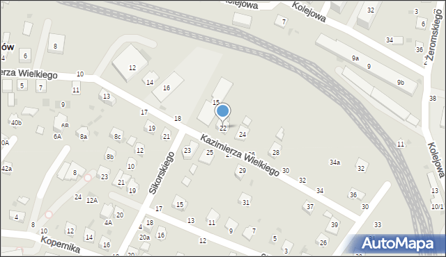 Tuchów, Króla Kazimierza Wielkiego, 22, mapa Tuchów