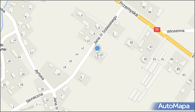 Tuczempy, Króla Jana III Sobieskiego, 3, mapa Tuczempy