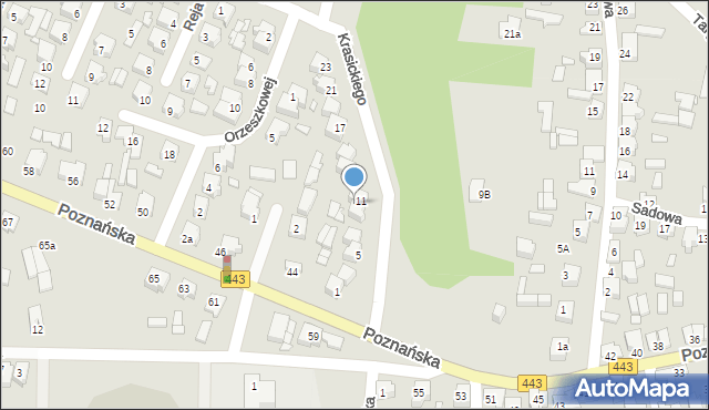 Tuliszków, Krasickiego Janka, 11, mapa Tuliszków