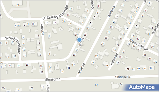 Turek, Króla Bolesława Chrobrego, 15a, mapa Turka