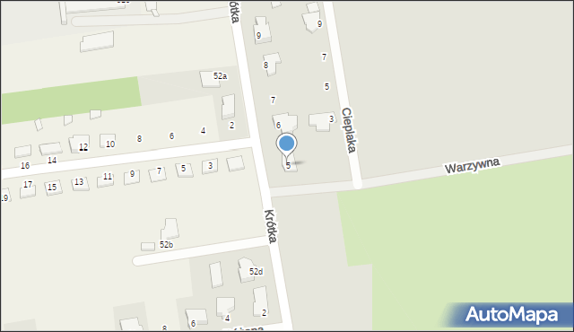 Turek, Krótka, 5, mapa Turka