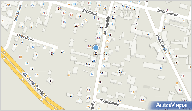 Tuszyn, Króla Władysława Jagiełły, 24, mapa Tuszyn