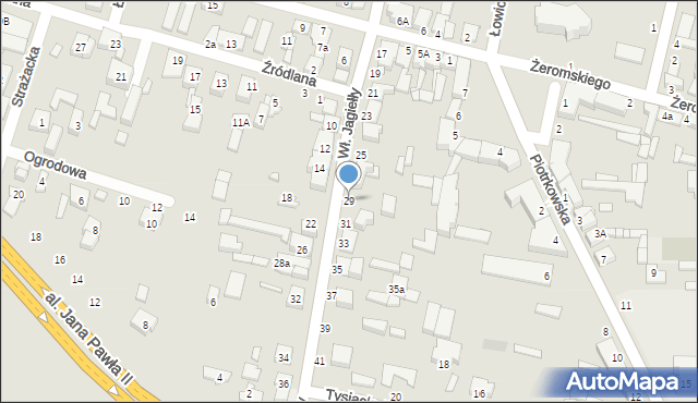 Tuszyn, Króla Władysława Jagiełły, 29, mapa Tuszyn