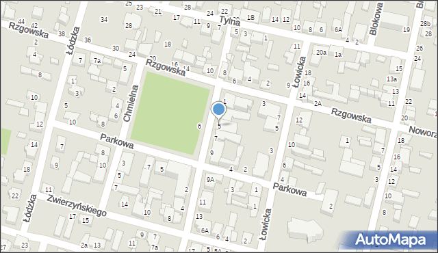 Tuszyn, Króla Władysława Jagiełły, 5, mapa Tuszyn