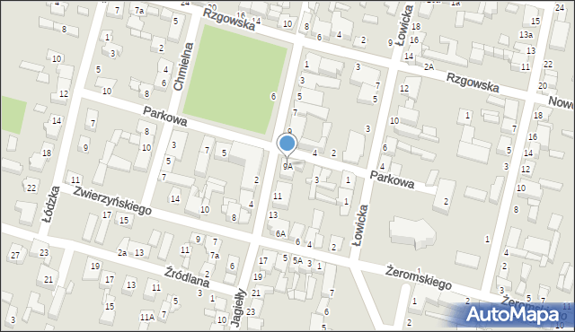 Tuszyn, Króla Władysława Jagiełły, 9A, mapa Tuszyn