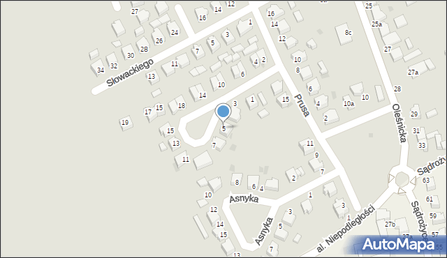 Twardogóra, Kraszewskiego Józefa Ignacego, 5, mapa Twardogóra