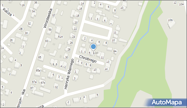 Twardogóra, Króla Bolesława Chrobrego, 7, mapa Twardogóra