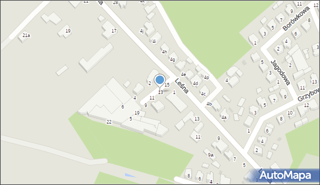 Twardogóra, Krucza, 13, mapa Twardogóra