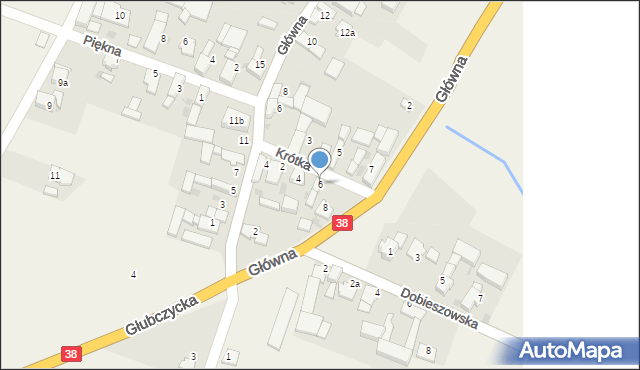 Ucieszków, Krótka, 6, mapa Ucieszków