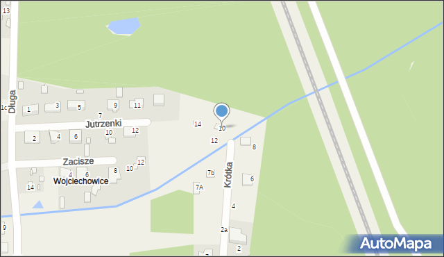 Ustanów, Krótka, 10, mapa Ustanów