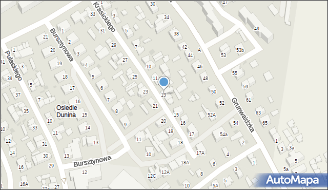 Ustka, Krasickiego Ignacego, bp., 13, mapa Ustka