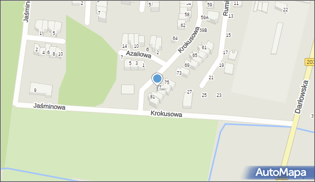 Ustka, Krokusowa, 79, mapa Ustka