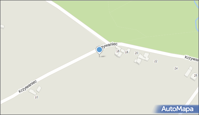 Ustroń, Krzywaniec, 14, mapa Ustroń