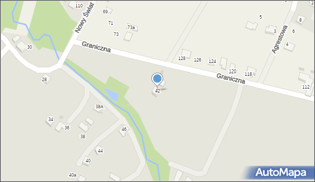 Ustroń, Krzywaniec, 42, mapa Ustroń