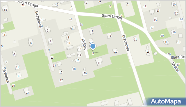 Ustronie, Krótka, 9, mapa Ustronie